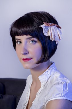 Modern pin-up kızı portre