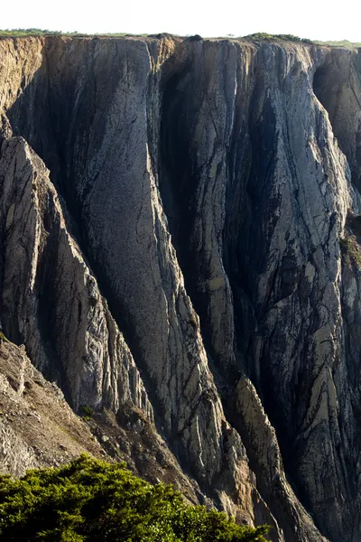 Vista de uma seção de um precipício — Fotografia de Stock