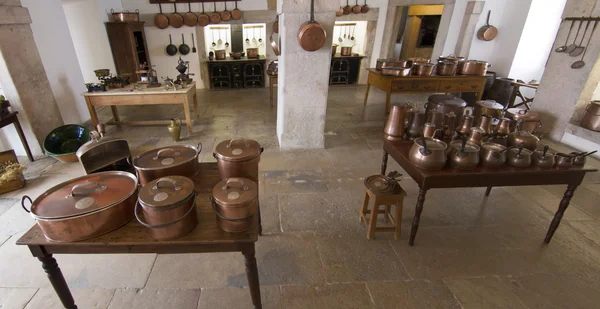 Inside kitchen of the beautiful Palace of Pena — Stock Photo, Image