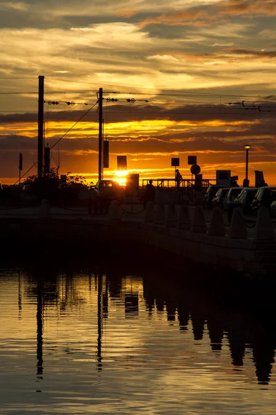 Marina de Faro ciudad — Foto de Stock