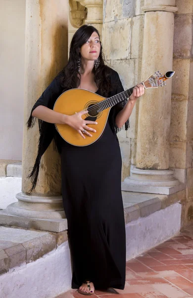 Mooie vrouw van muzikant en cabaretier — Stockfoto