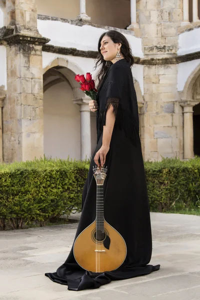 Mooie vrouw van muzikant en cabaretier — Stockfoto