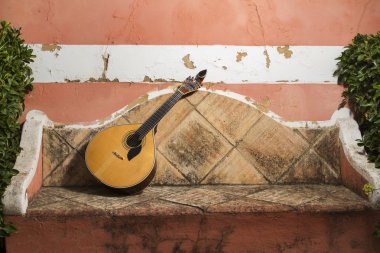 Traditional Portuguese guitar clipart