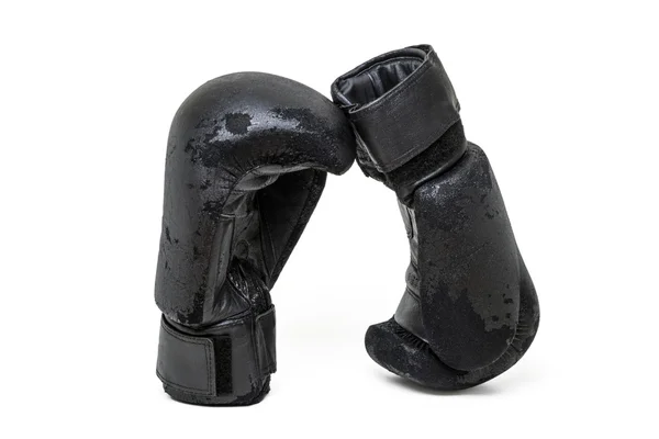 Paire de gants de boxe usagés — Photo
