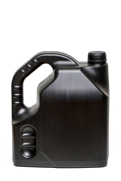 Black plastic container — Stock Photo, Image