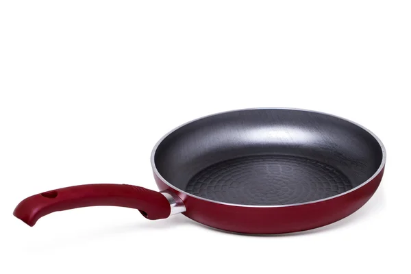 Красная сковородка — стоковое фото