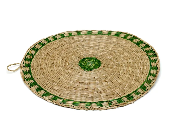 Wicker plate — Stock Photo, Image