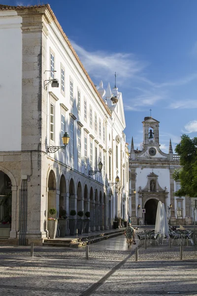 Kostel ve městě faro — Stock fotografie