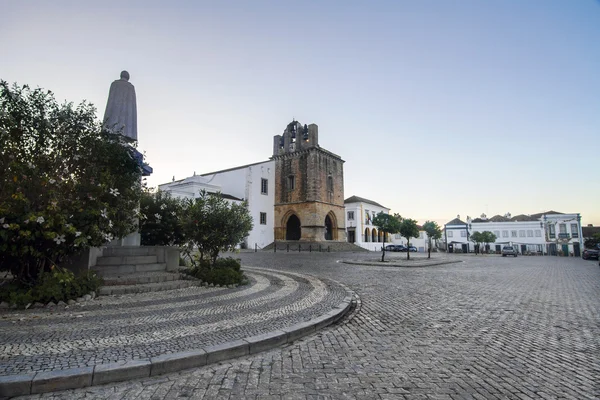 Strade storiche sul centro storico di Faro — Foto Stock