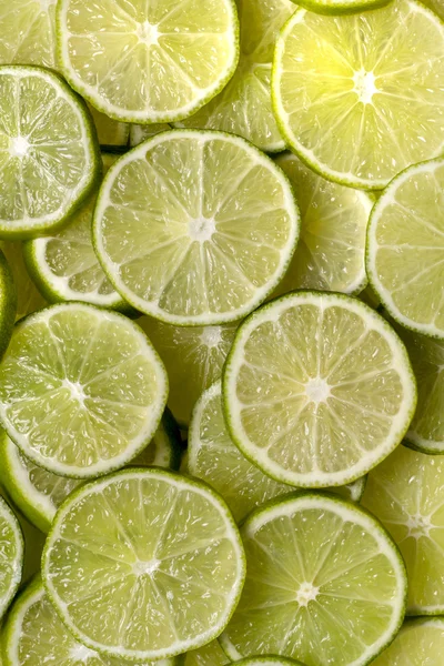 Bund runde Scheiben Limettenfrüchte — Stockfoto