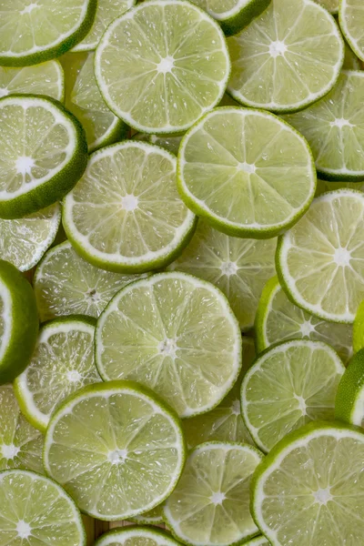 Bund runde Scheiben Limettenfrüchte — Stockfoto