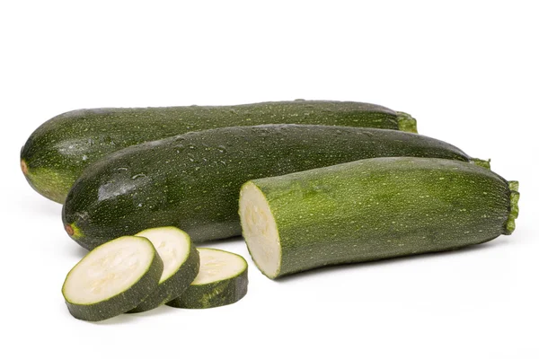 Three courgettes vegetables — Stock Photo, Image