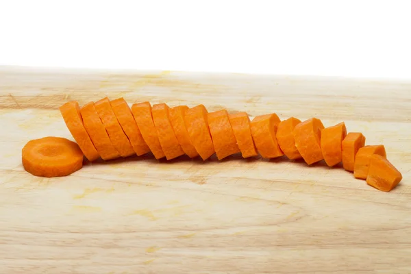 Plusieurs carottes pelées — Photo