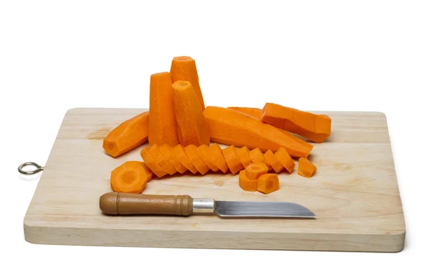 Plusieurs carottes pelées — Photo