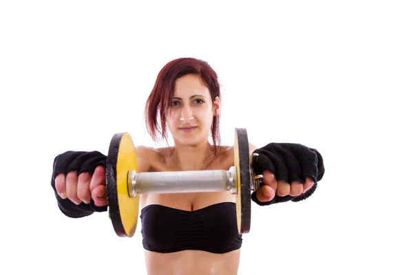 Mujer haciendo ejercicios — Foto de Stock