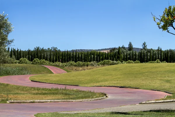 高尔夫球场在阿尔加维 — 图库照片