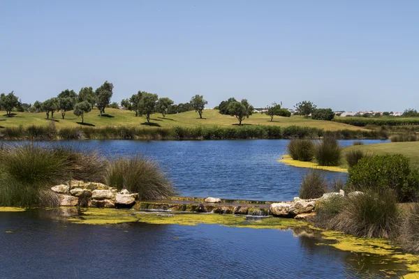 Golfové hřiště v algarve — Stock fotografie