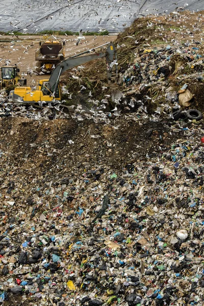 Büyük çöp döküm Makinası — Stok fotoğraf