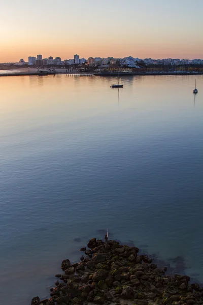 Portimao city on the horizon — Zdjęcie stockowe