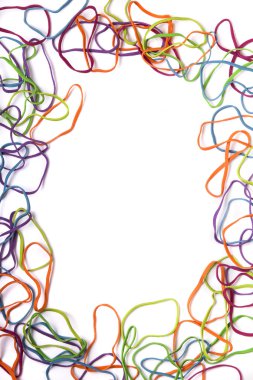 çeşitli renkli office lastik bantlar