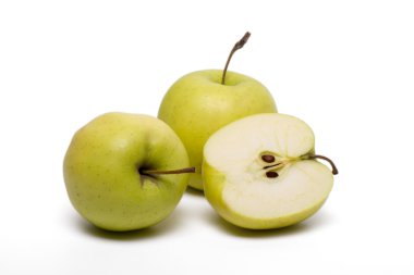 lezzetli sarı elmalar