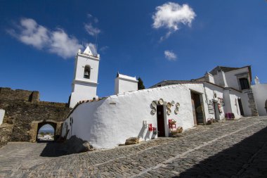Streets of the historical village of Monsaraz clipart