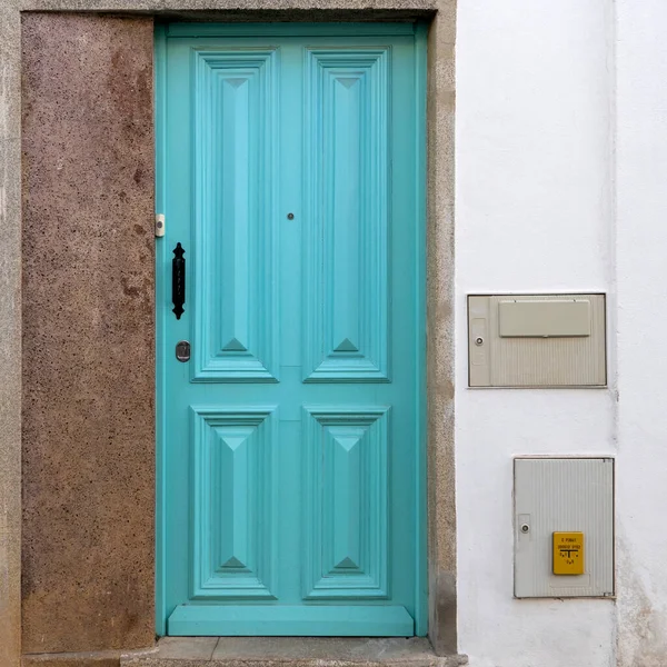 Typical Architecture Algarve Vintage Style Doors Located Olhao Portugal — Stock Photo, Image