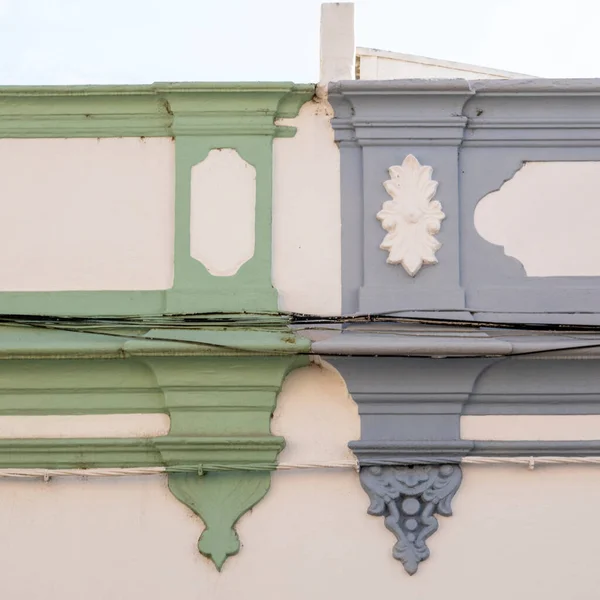 Arsitektur Khas Bangunan Bergaya Algarve Terletak Olhao Portugal — Stok Foto