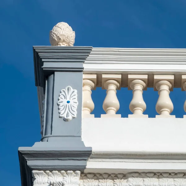 Architecture Typique Des Bâtiments Style Vintage Algarve Situé Olhao Portugal — Photo