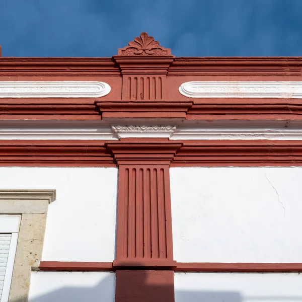 Architecture Typique Des Bâtiments Style Vintage Algarve Situé Olhao Portugal — Photo