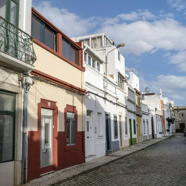 Typical Architecture Algarve Vintage Style Buildings Located Olhao Portugal — Stock Photo, Image