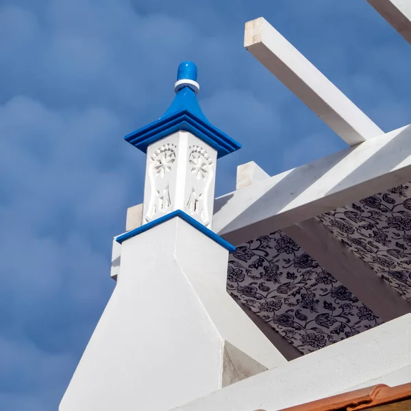 Typical Architecture Chimneys Portuguese Houses Located Olhao City Portugal — Stock Photo, Image