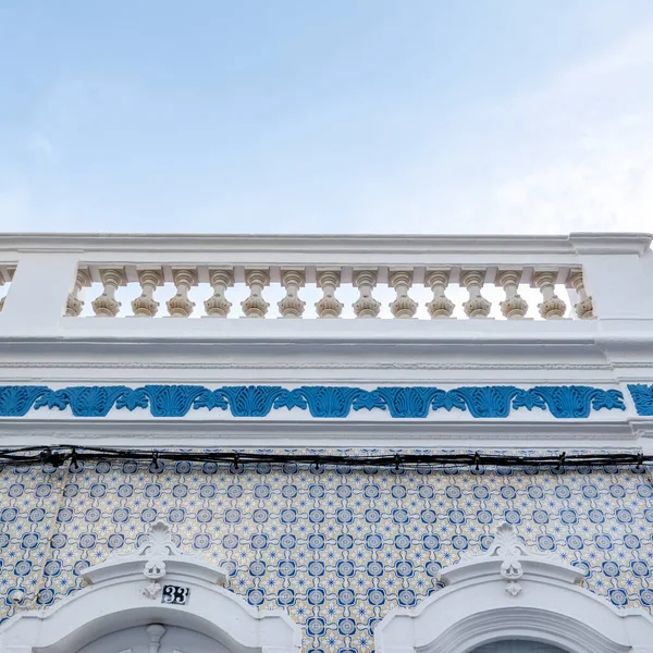 Типичная Архитектура Старинных Зданий Алгарве Расположенных Олхао Португалия — стоковое фото