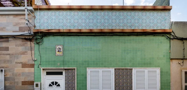 Typická Architektura Algarve Vintage Stylu Budov Který Nachází Olhao Portugalsko — Stock fotografie