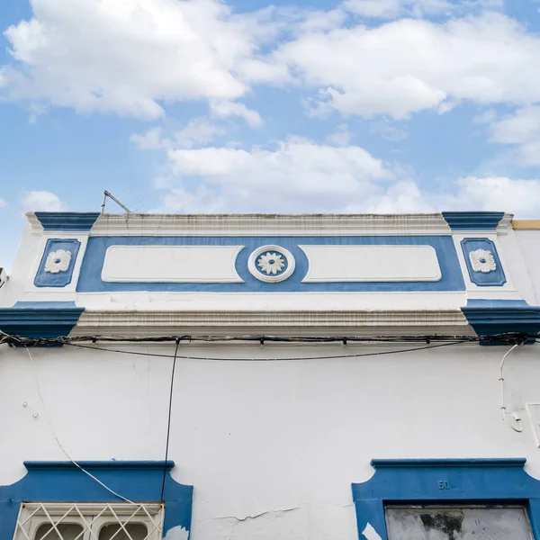 Arquitetura Típica Edifícios Estilo Vintage Algarvio Localizados Olhao Portugal — Fotografia de Stock