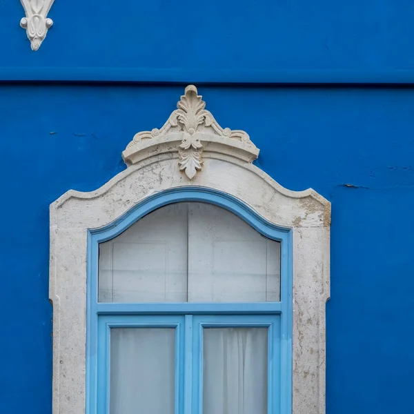 Typische Architectuur Van Algarve Vintage Stijl Ramen Gelegen Olhao Portugal — Stockfoto