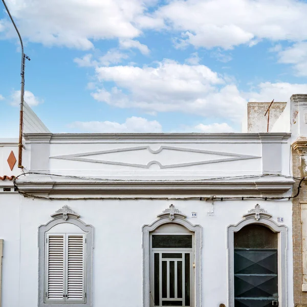 Jellemző Építészet Algarve Vintage Stílusú Épületek Található Olhao Portugália — Stock Fotó