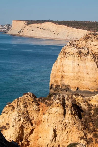 Bella Vista Della Bellezza Costiera Del Lagos Regione Dell Algarve — Foto Stock