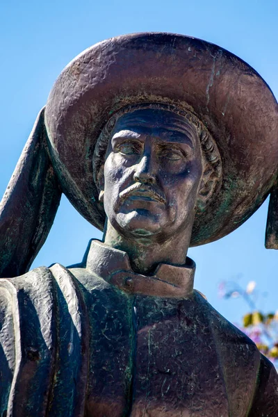 Lagos Portugal 23Rd Oktober 2021 Standbeeld Van Beroemde Navigator Infante — Stockfoto