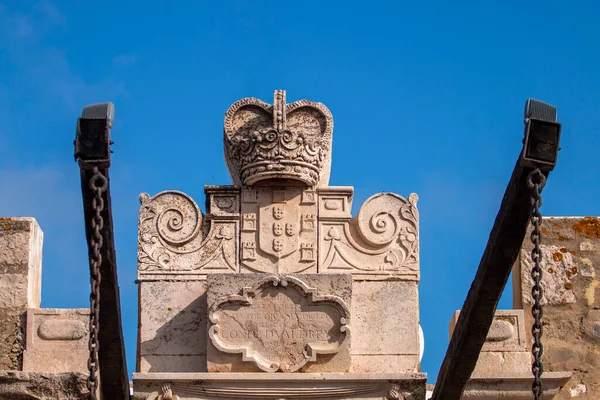 Old Stone Fort Decorative Details Located Lagos City Algarve Portugal — Stock Fotó