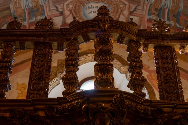 Detalhes Requintados Interior Igreja Santo Antônio Cidade Lagos Algarve Portugal — Fotografia de Stock