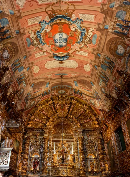 Detalles Exquisitos Del Interior Iglesia San Antonio Ciudad Lagos Algarve —  Fotos de Stock