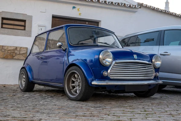 Santa Barbara Nexe Portugal 22Nd January 2022 Restored Blue Mini — Stock Photo, Image