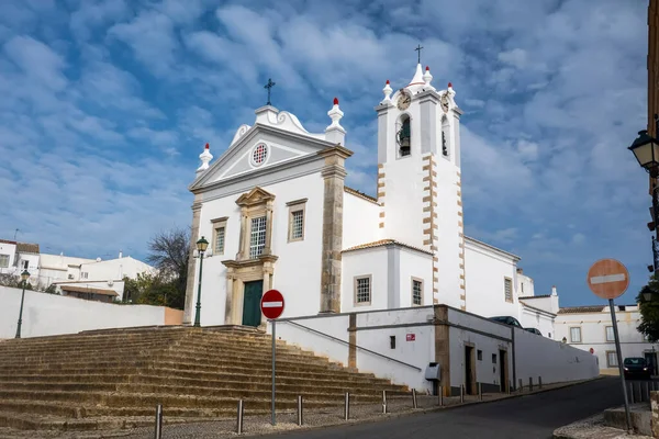 Iglesia Cristiana Parroquia Estoi Pueblo Situado Región Del Algarve Portugal —  Fotos de Stock