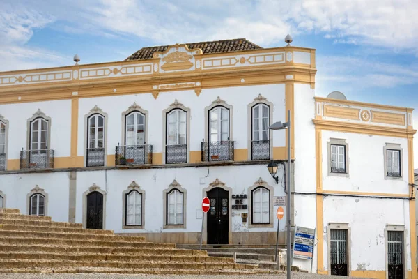 Architettura Tipica Degli Edifici Rustici Dell Algarve Con Intricati Disegni — Foto Stock