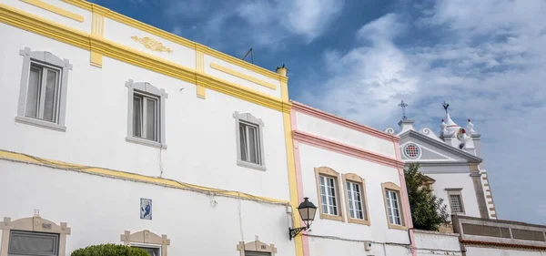 Arquitectura Típica Edificios Rústicos Del Algarve Con Intrincados Diseños Platbands —  Fotos de Stock