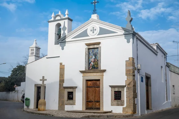 Chiesa Cristiana Parrocchia Nossa Senhora Cruz Estoi Villaggio Situato Nella — Foto Stock