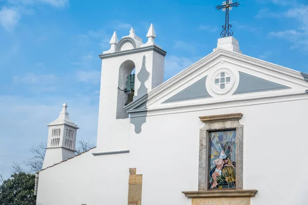 Chiesa Cristiana Parrocchia Nossa Senhora Cruz Estoi Villaggio Situato Nella — Foto Stock