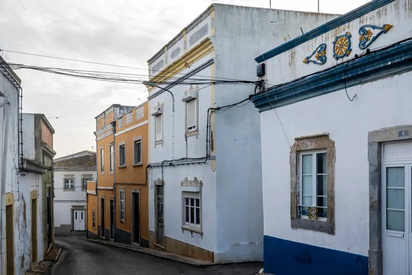 Typische Smalle Straat Architectuur Van Het Dorp Estoi Gelegen Algarve — Stockfoto