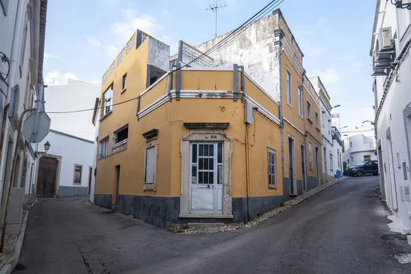 Rua Estreita Típica Arquitectura Aldeia Estoi Localizada Algarve Portugal — Fotografia de Stock